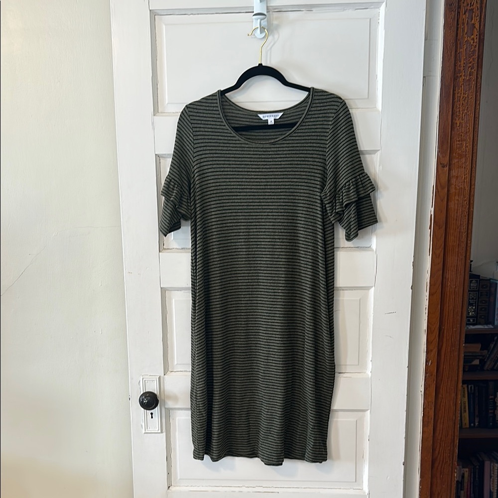 Striped Green Dress
